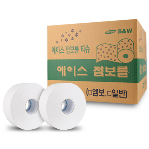업소용 점보롤 화장지 500m 대용량 16롤, 16개입, 1개